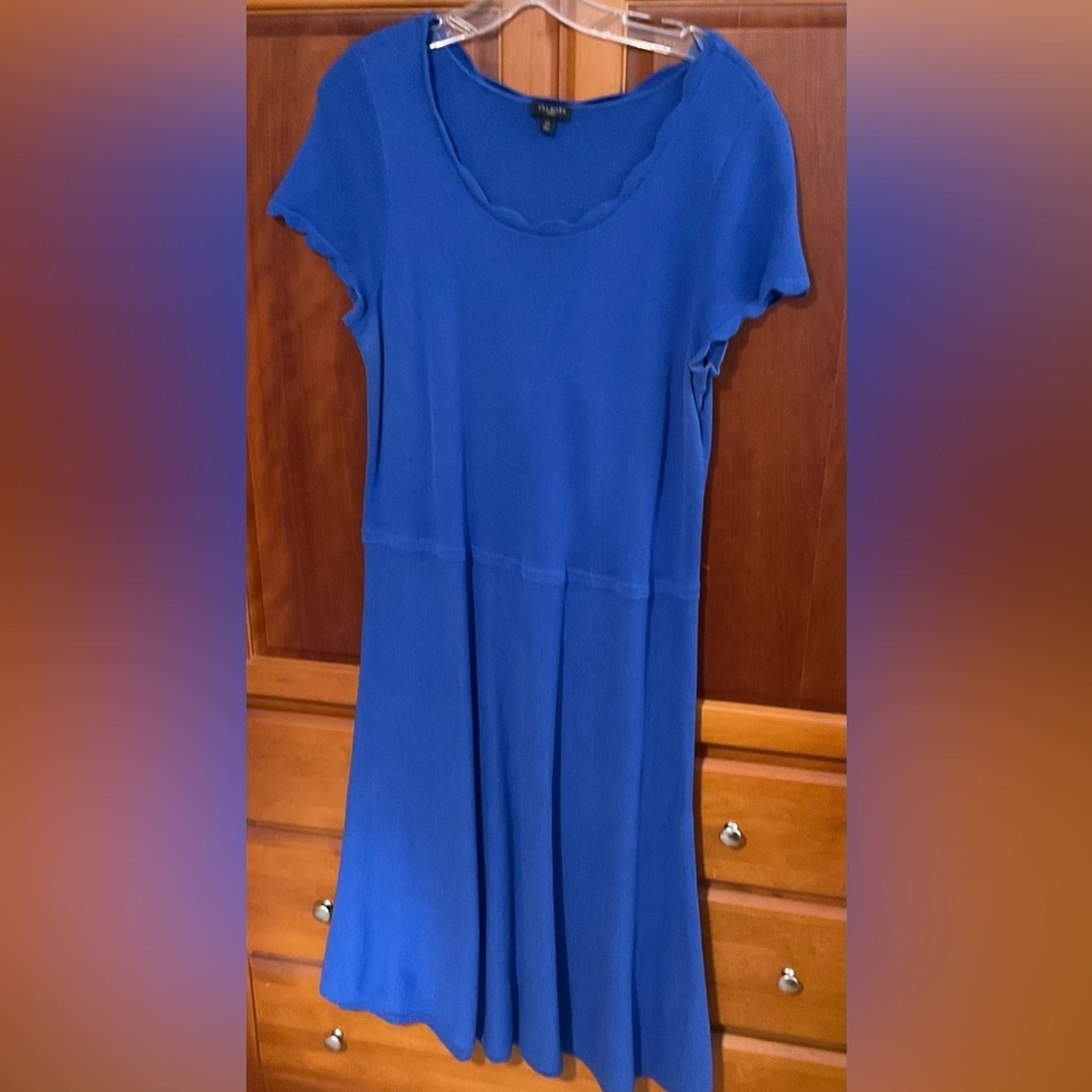 Talbots Royal Blue Knit Dress, Good Condition, size 2X